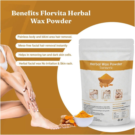 Turmeric Facial Wax - 5 Minutes Painless Herbal Wax Powder 🎉 BUY 1 GET 1 FREE 🎉