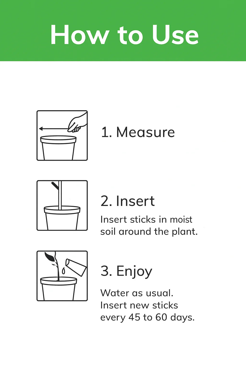 Plant Grow Fertilizer Sticks for Plants and plant growth