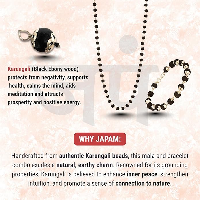 karungali mala and  bracelet combo
