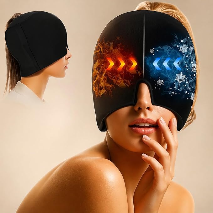 Migraine Relief Cap for Migraines, Headaches, Sinuses, Tension Relief Headache Relief Cap - For She Heals brand - CL-VI-1817
