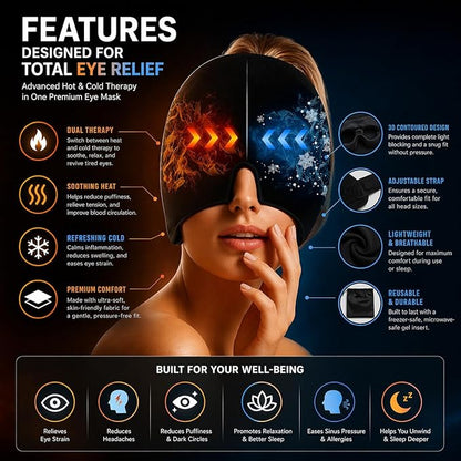 Migraine Relief Cap for Migraines, Headaches, Sinuses, Tension Relief Headache Relief Cap - For She Heals brand - CL-VI-1817