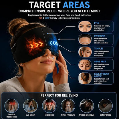 Migraine Relief Cap for Migraines, Headaches, Sinuses, Tension Relief Headache Relief Cap - For She Heals brand - CL-VI-1817