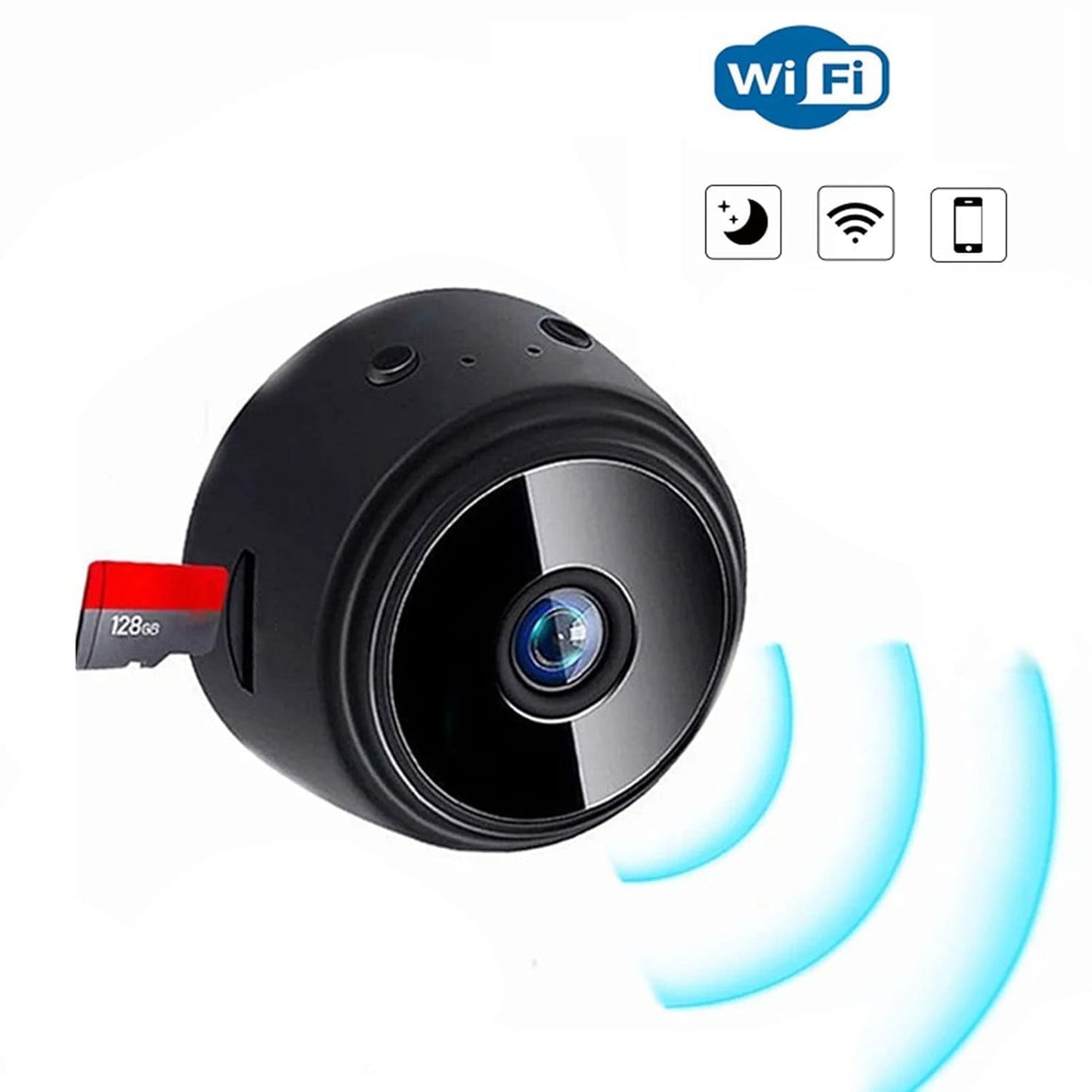 WiFi Cameras with Magnetic Back Cover, Covert Baby Nanny Cam with Phone App,Tiny Smart Camera for Indoor Outdoor