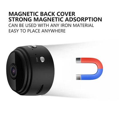 WiFi Cameras with Magnetic Back Cover, Covert Baby Nanny Cam with Phone App,Tiny Smart Camera for Indoor Outdoor
