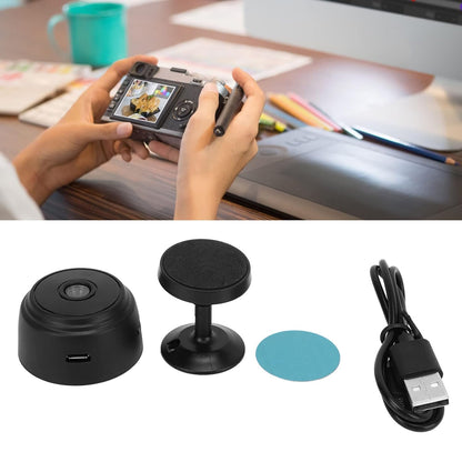 WiFi Cameras with Magnetic Back Cover, Covert Baby Nanny Cam with Phone App,Tiny Smart Camera for Indoor Outdoor
