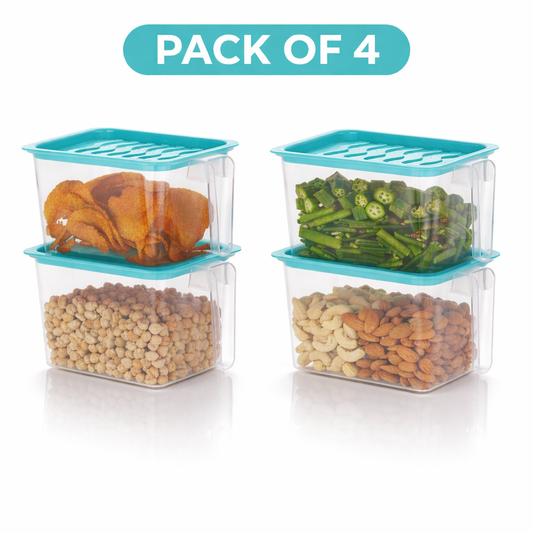 Fridge storage containers pack of 4