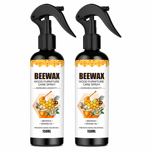 New Beeswax Spray Furniture Polish, Wood Cleaner, Wood Floor Polish PACK OF 2